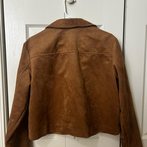 H&M Suede Button Jacket - Brown - Picture 2 of 3